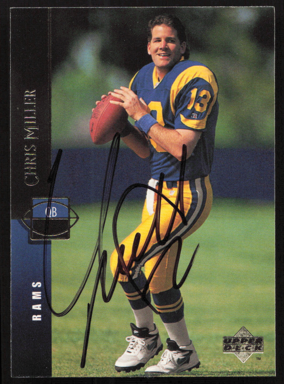 Chris Miller Autographed 1994 Upper Deck Card #48 Los Angeles Rams SKU #260215