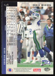 Chris Warren Autographed 1994 Upper Deck Card #146 Seattle Seahawks SKU #260218