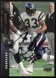 Ronnie Harmon Autographed 1994 Upper Deck Card #294 San Diego Chargers SKU #260223