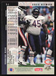 Craig Heyward Autographed 1994 Upper Deck Card #62 Chicago Bears SKU #260226