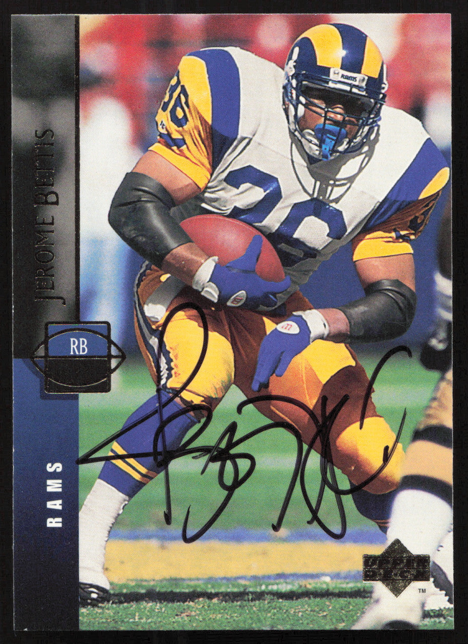 Jerome Bettis Autographed 1994 Upper Deck Card #135 Pittsburgh Steelers SKU #260228