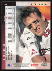 Ricky Proehl Autographed 1994 Upper Deck Card #61 Arizona Cardinals SKU #260231