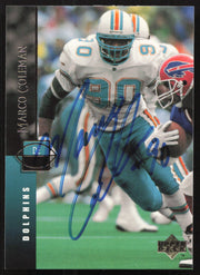 Marco Coleman Autographed 1994 Upper Deck Card #196 Miami Dolphins SKU #260257