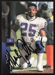 Mark Collins Autographed 1994 Upper Deck Card #113 New York Giants SKU #260262