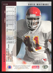 David Whitmore Autographed 1994 Upper Deck Card #110 Kansas City Chiefs SKU #260266