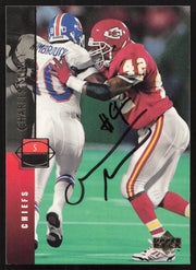 Charles Mincy Autographed 1994 Upper Deck Card #73 Kansas City Chiefs SKU #260269