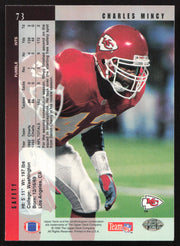 Charles Mincy Autographed 1994 Upper Deck Card #73 Kansas City Chiefs SKU #260269