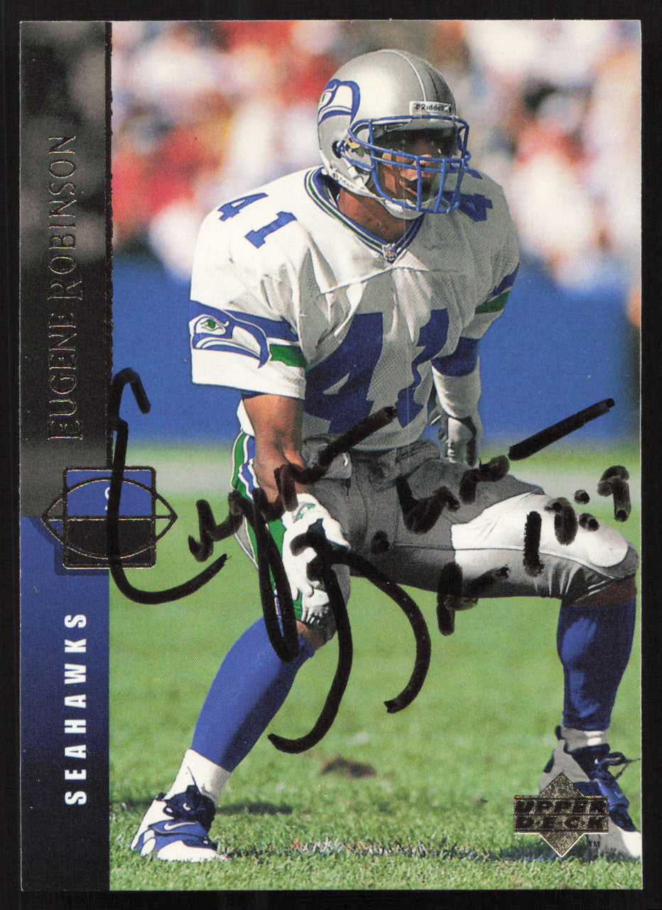 Eugene Robinson Autographed 1994 Upper Deck Card #236 Seattle Seahawks SKU #260270