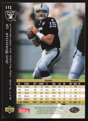 Jeff Hostetler Autographed 1995 Upper Deck Card #112 Los Angeles Raiders SKU #260274