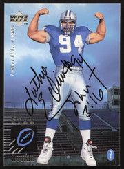 Luther Ellis Autographed 1995 Upper Deck Rookie Card #17 Detroit Lions SKU #260275