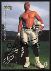 Napoleon Kaufman Autographed 1995 Upper Deck Rookie Card #15 Los Angeles Raiders SKU #260277