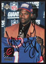 Tyrone Wheatley Autographed 1995 Upper Deck Rookie Card #14 New York Giants SKU #260280