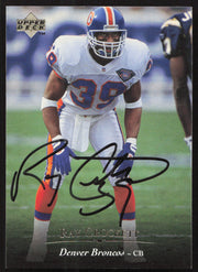Ray Crockett Autographed 1995 Upper Deck Card #194 Denver Broncos SKU #260286