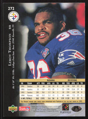 Leroy Thompson Autographed 1995 Upper Deck Card #272 New England Patriots SKU #260289