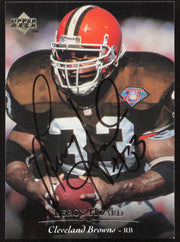 Leroy Hoard Autographed 1995 Upper Deck Card #135 Cleveland Browns SKU #260296