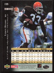 Leroy Hoard Autographed 1995 Upper Deck Card #135 Cleveland Browns SKU #260296
