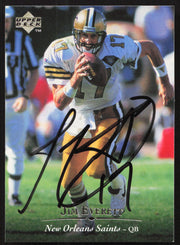 Jim Everett Autographed 1995 Upper Deck Card #69 New Orleans Saints SKU #260297