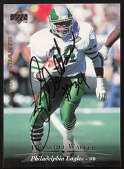 Herschel Walker Autographed 1995 Upper Deck Card #118 Philadelphia Eagles SKU #260298