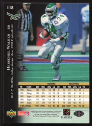 Herschel Walker Autographed 1995 Upper Deck Card #118 Philadelphia Eagles SKU #260298