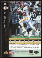 Lake Dawson Autographed 1995 Upper Deck Card #55 Kansas City Chiefs SKU #260301