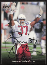 Larry Centers Autographed 1995 Upper Deck Card #115 Arizona Cardinals SKU #260302