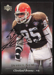Derrick Alexander Autographed 1995 Upper Deck Card #79 Cleveland Browns SKU #260305