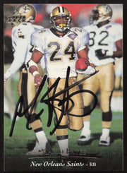 Mario Bates Autographed 1995 Upper Deck Card #181 New Orleans Saints SKU #260306