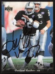 Harvey Williams Autographed 1995 Upper Deck Card #140 Los Angeles Raiders SKU #260310
