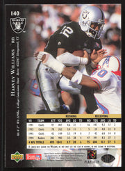 Harvey Williams Autographed 1995 Upper Deck Card #140 Los Angeles Raiders SKU #260310