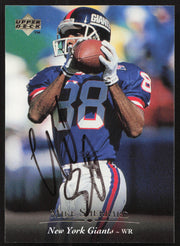 Mike Sherrard Autographed 1995 Upper Deck Card #33 New York Giants SKU #260313