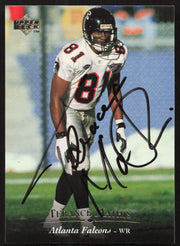 Terance Mathis Autographed 1995 Upper Deck Card #70 Atlanta Falcons SKU #260314