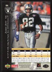 James Jett Autographed 1995 Upper Deck Card #84 Los Angeles Raiders SKU #260320