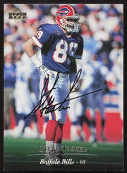 Steve Tasker Autographed 1995 Upper Deck Card #241 Buffalo Bills SKU #260321