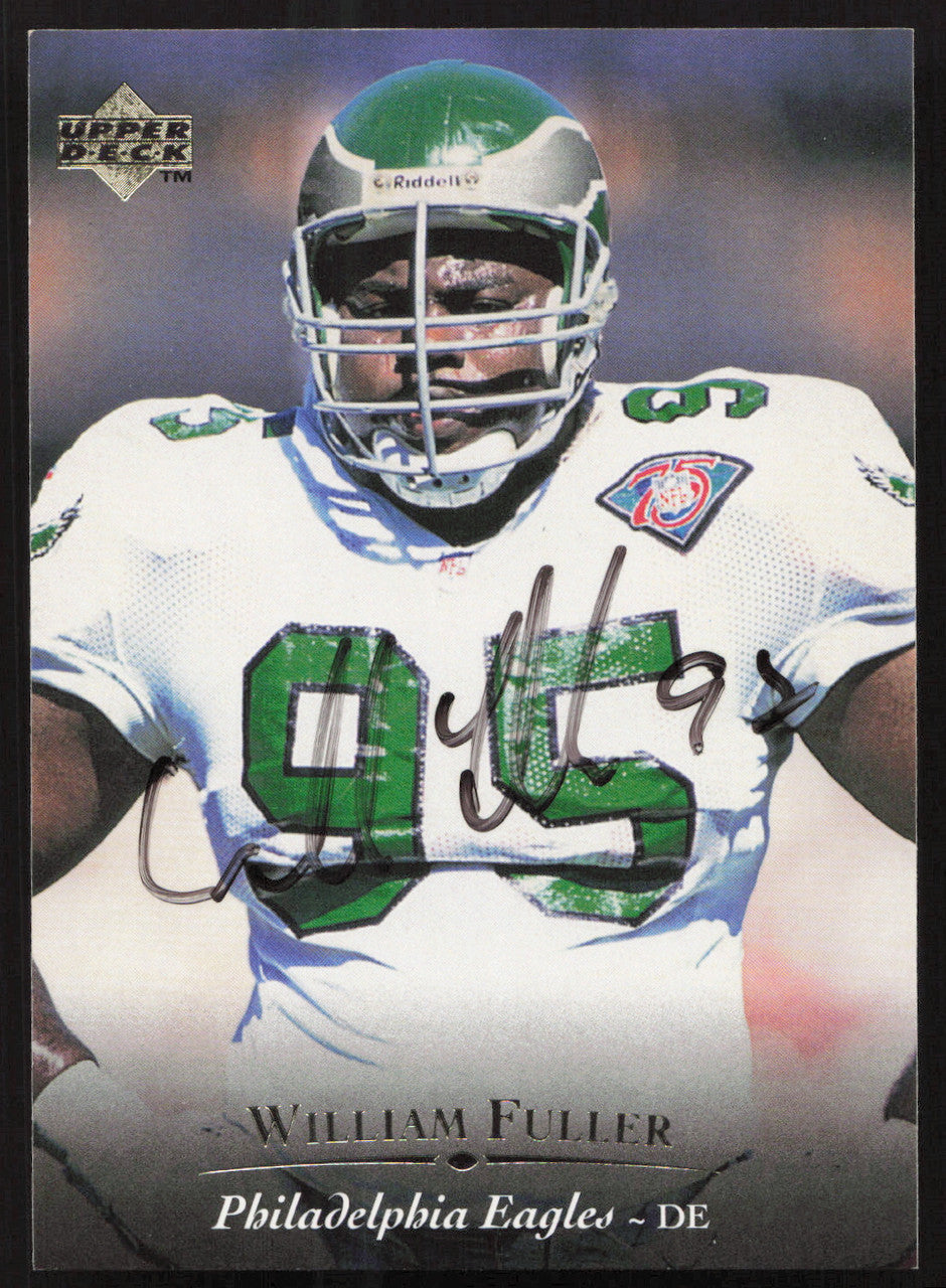 William Fuller Autographed 1995 Upper Deck Card #174 Philadelphia Eagles SKU #260323