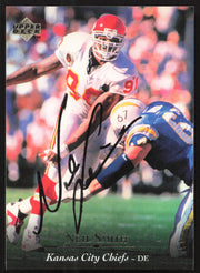 Neil Smith Autographed 1995 Upper Deck Card #167 Kansas City Chiefs SKU #260324