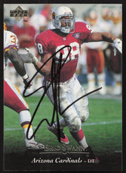 Eric Swann Autographed 1995 Upper Deck Card #143 Arizona Cardinals SKU #260331