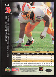 Santana Dotson Autographed 1995 Upper Deck Card #264 Tampa Bay Buccaneers SKU #260332