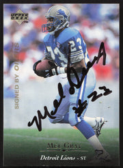 Mel Gray Autographed 1995 Upper Deck Card #178 Detroit Lions SKU #260333