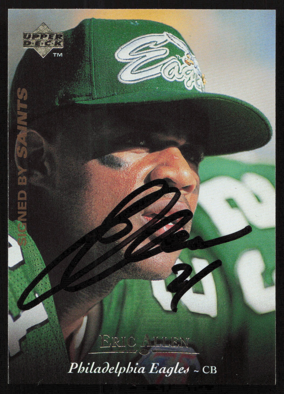 Eric Allen Autographed 1995 Upper Deck Card #230 Philadelphia Eagles SKU #260336