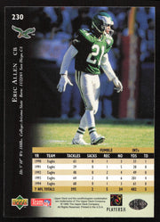 Eric Allen Autographed 1995 Upper Deck Card #230 Philadelphia Eagles SKU #260336
