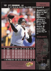 Jeff George Autographed 1996 Upper Deck Card #122 Atlanta Falcons SKU #260342
