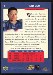 Terry Glenn Autographed 1996 Upper Deck Rookie Card #8 New England Patriots SKU #260348