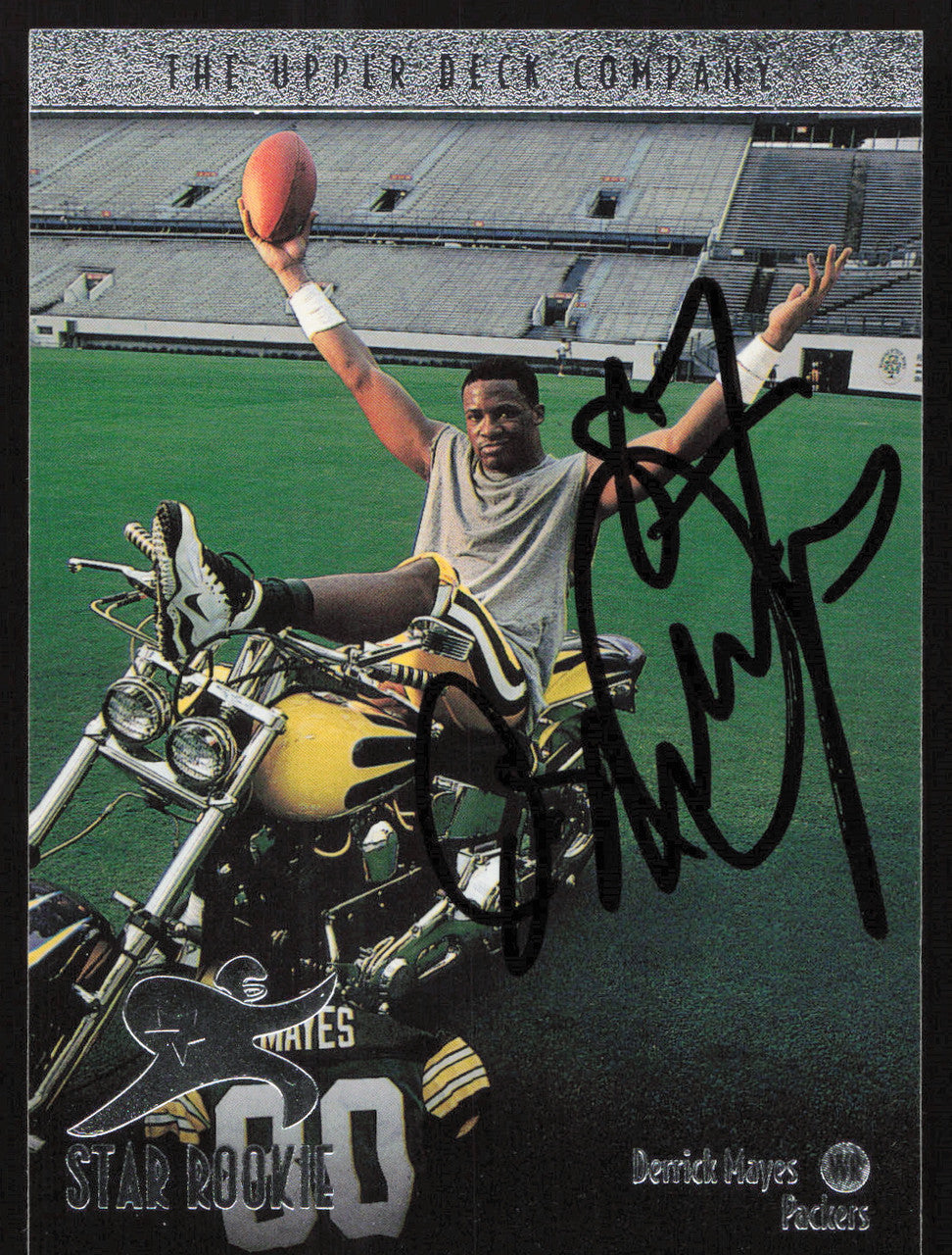Derrick Mayes Autographed 1996 Upper Deck Rookie Card #26 Green Bay Packers SKU #260349