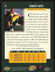 Derrick Mayes Autographed 1996 Upper Deck Rookie Card #26 Green Bay Packers SKU #260349