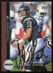 Stan Humphries Autographed 1996 Upper Deck Card #176 San Diego Chargers SKU #260353