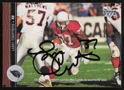 Larry Centers Autographed 1996 Upper Deck Card #151 Arizona Cardinals SKU #260358