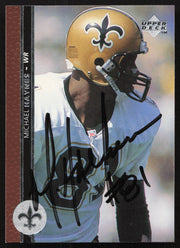 Michael Haynes Autographed 1996 Upper Deck Card #260 New Orleans Saints SKU #260360
