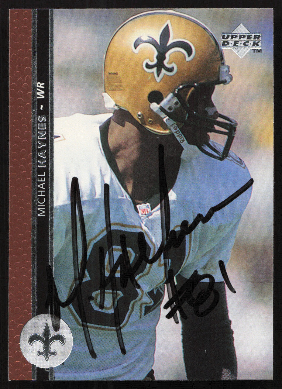 Michael Haynes Autographed 1996 Upper Deck Card #260 New Orleans Saints SKU #260360