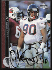 Chuck Smith Autographed 1996 Upper Deck Card #272 Atlanta Falcons SKU #260368