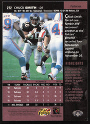 Chuck Smith Autographed 1996 Upper Deck Card #272 Atlanta Falcons SKU #260368